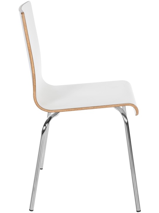 Set van 4 bezoekersstoelen Gahanna, wit Set van 4 bezoekersstoelen Gahanna, wit