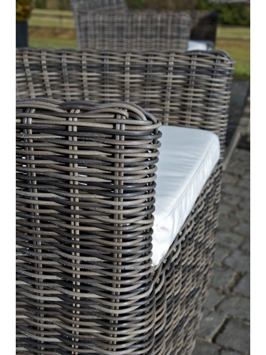 Stoel Fontana / Saint Marlo Crème 5mm, grijs gemêleerd Stoel Fontana / Saint Marlo Crème 5mm, grijs gemêleerd