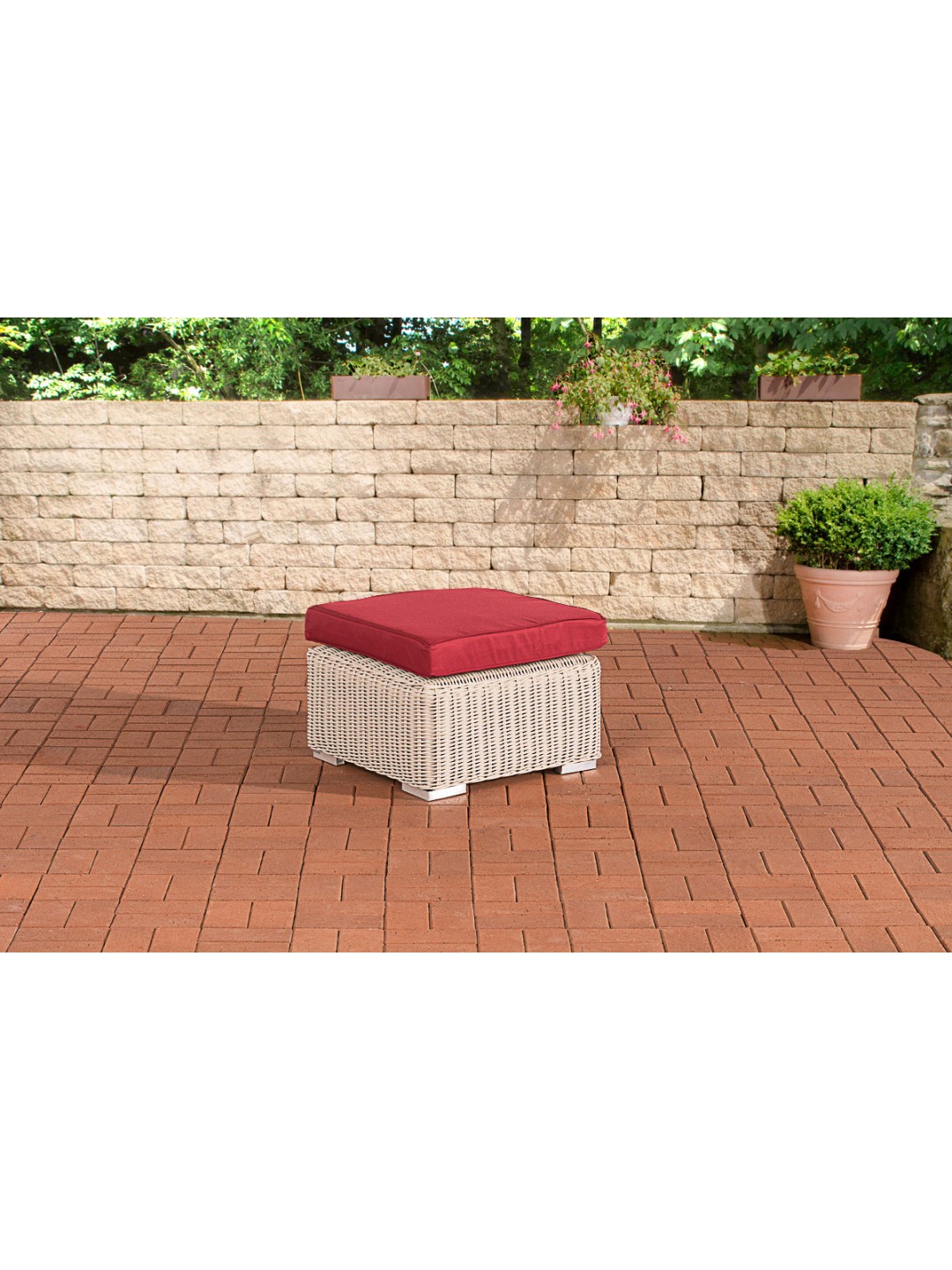 Kruk Bilbao / Madeira Robijnrood, parelwit