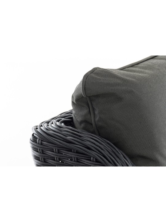 Breno fauteuil incl. voetenbank antraciet, zwart Breno fauteuil incl. voetenbank antraciet, zwart