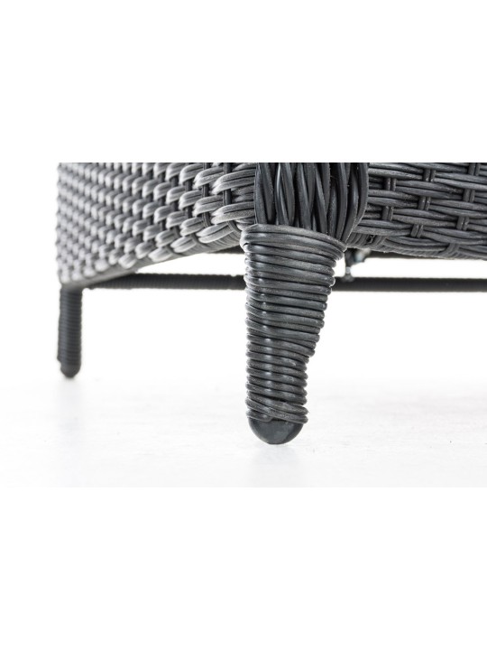 Breno fauteuil incl. voetenbank antraciet, zwart Breno fauteuil incl. voetenbank antraciet, zwart