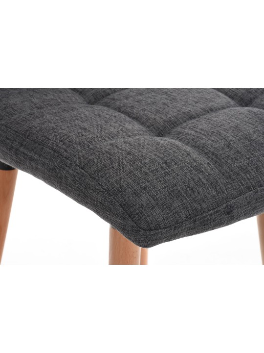 Barkruk Lincoln stof, lichtgrijs