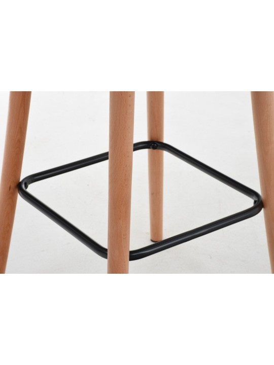 Barkruk Lincoln stof, lichtgrijs