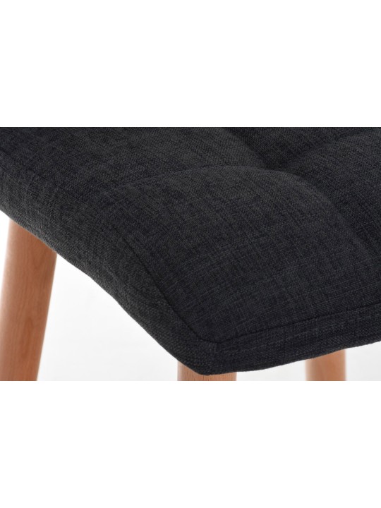 Barkruk Lincoln stof, donkergrijs