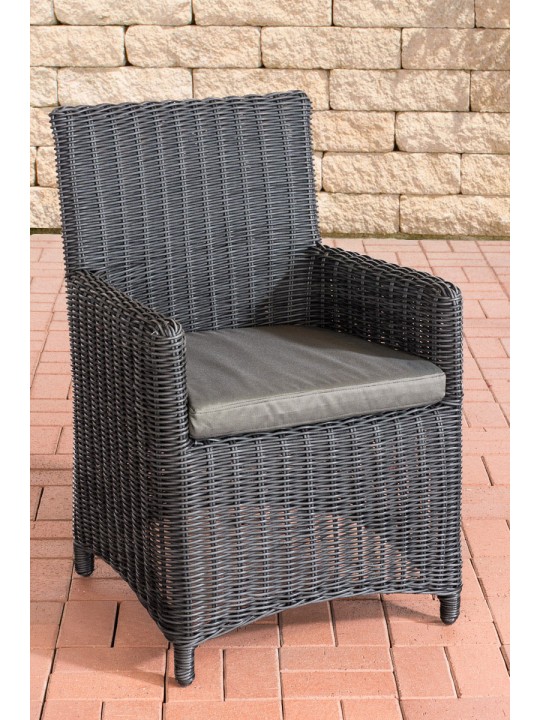 Stoel Fontana / Sankt Marlo Antraciet 5mm, zwart Stoel Fontana / Sankt Marlo Antraciet 5mm, zwart