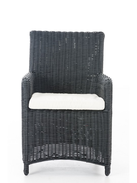 Stoel Fontana / Saint Marlo Crème 5mm, zwart