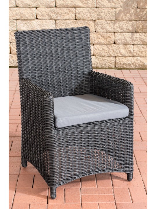 Stoel Fontana / Sankt Marlo ijzergrijs 5mm, zwart Stoel Fontana / Sankt Marlo ijzergrijs 5mm, zwart