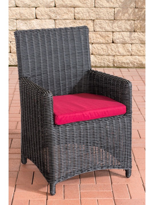 Stoel Fontana / Sankt Marlo Robijnrood 5mm, zwart Stoel Fontana / Sankt Marlo Robijnrood 5mm, zwart