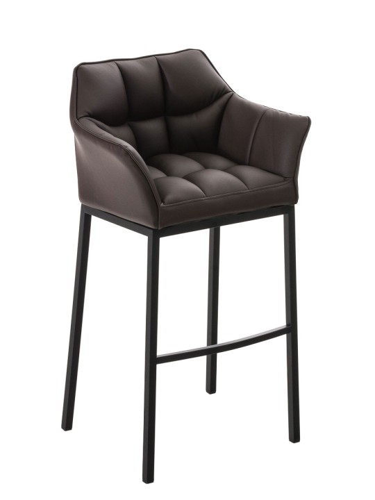 Barkruk Damaso B met 4-poots frame, bruin