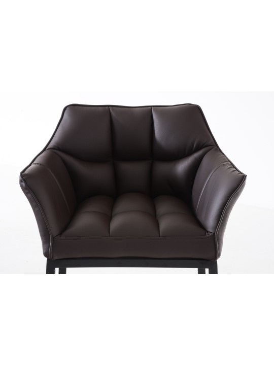 Barkruk Damaso B met 4-poots frame, bruin