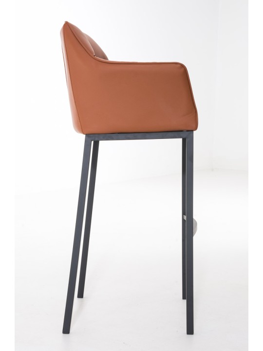 Barkruk Damaso B met 4-poots frame, lichtbruin Barkruk Damaso B met 4-poots frame, lichtbruin