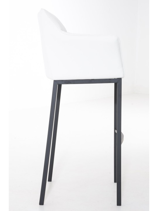 Barkruk Damaso B met 4-poots frame, wit Barkruk Damaso B met 4-poots frame, wit