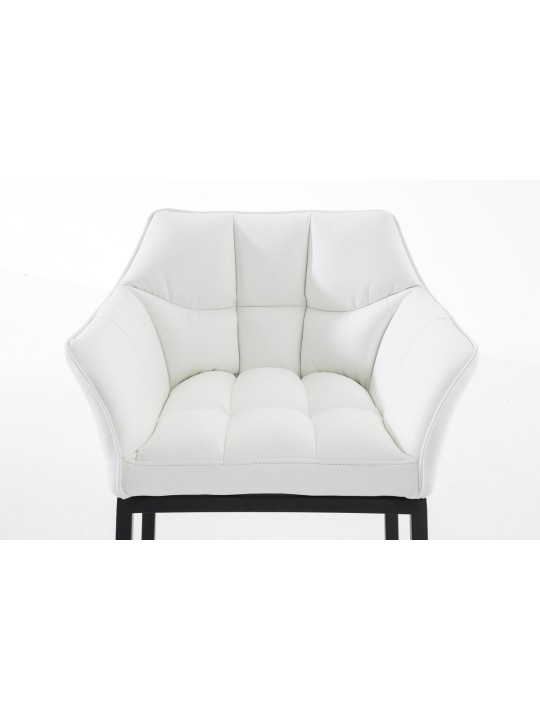 Barkruk Damaso B met 4-poots frame, wit Barkruk Damaso B met 4-poots frame, wit