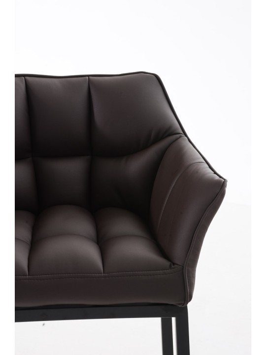 Barkruk Damaso B met 4-poots frame, bruin