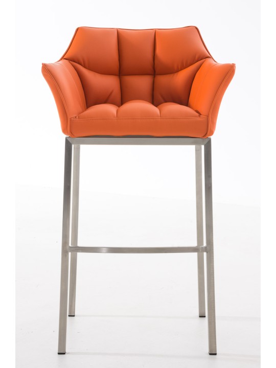 Barkruk Damaso E met 4-poots frame, oranje