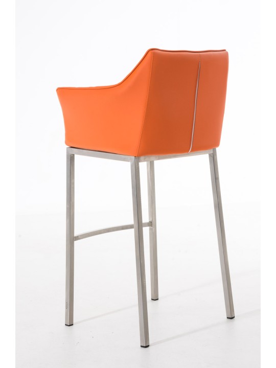 Barkruk Damaso E met 4-poots frame, oranje