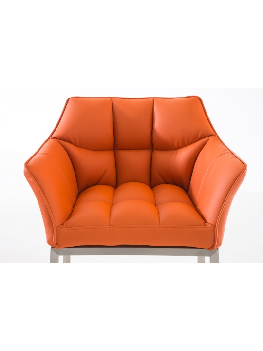 Barkruk Damaso E met 4-poots frame, oranje