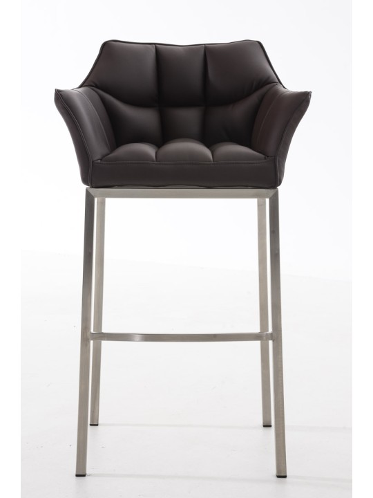 Barkruk Damaso E met 4-poots frame, bruin