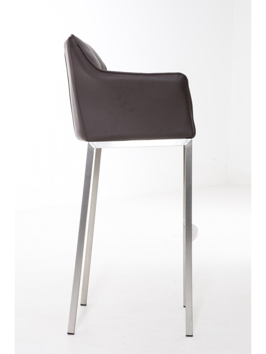 Barkruk Damaso E met 4-poots frame, bruin