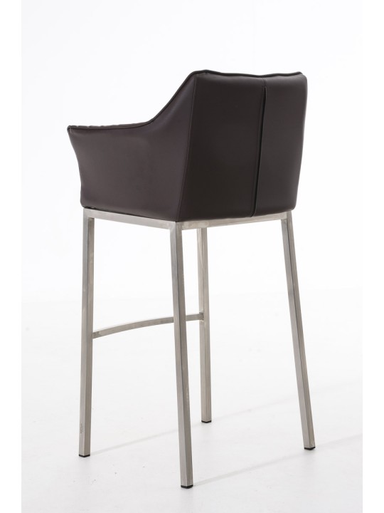 Barkruk Damaso E met 4-poots frame, bruin