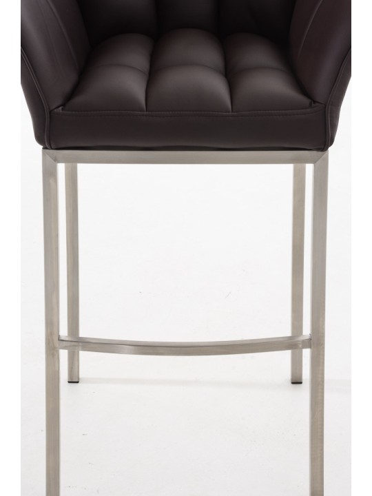 Barkruk Damaso E met 4-poots frame, bruin