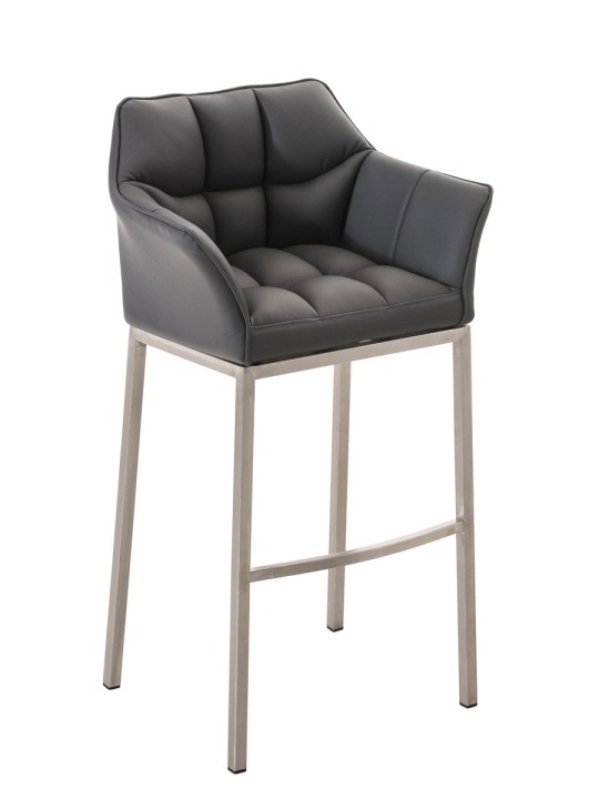 Barkruk Damaso E met 4-poots frame, grijs Barkruk Damaso E met 4-poots frame, grijs