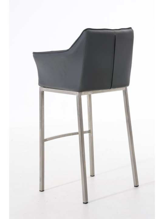 Barkruk Damaso E met 4-poots frame, grijs Barkruk Damaso E met 4-poots frame, grijs