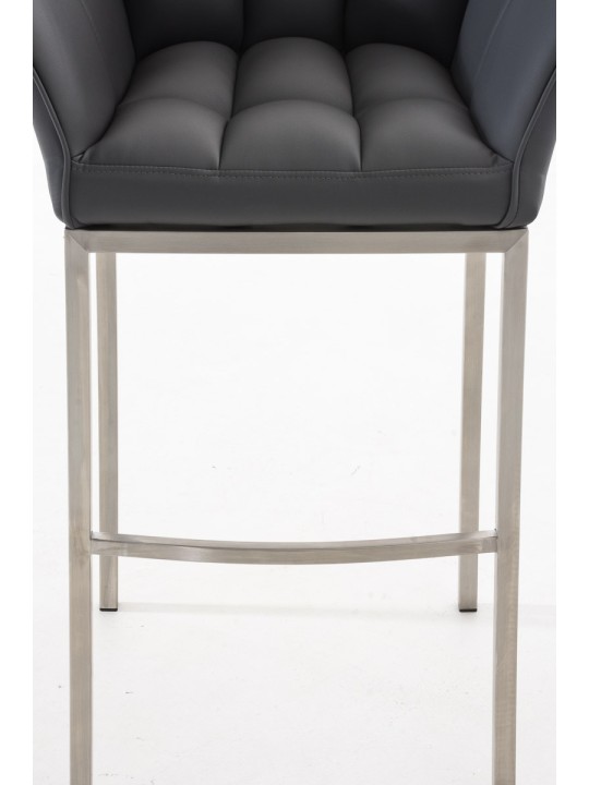 Barkruk Damaso E met 4-poots frame, grijs Barkruk Damaso E met 4-poots frame, grijs