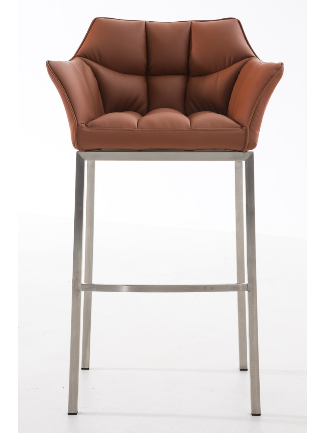 Barkruk Damaso E met 4-poots frame, lichtbruin