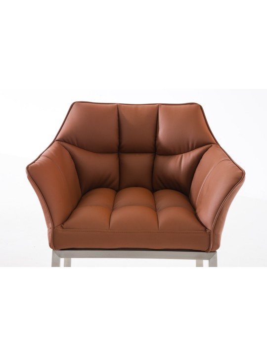 Barkruk Damaso E met 4-poots frame, lichtbruin