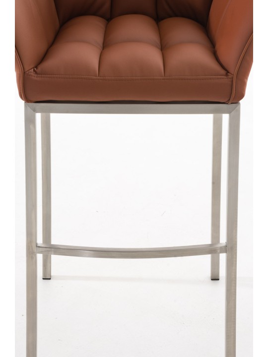 Barkruk Damaso E met 4-poots frame, lichtbruin