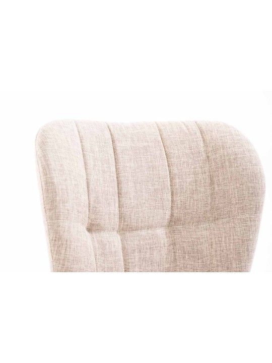 Stoel Elda stof naturel, crème