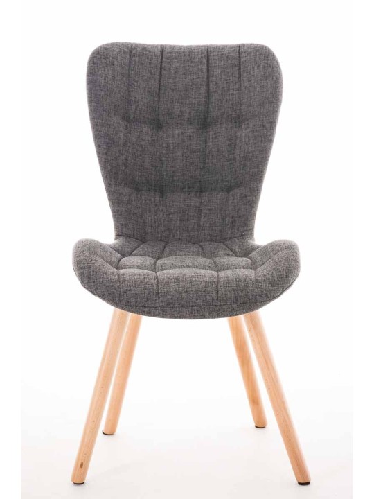 Stoel Elda stof naturel, lichtgrijs