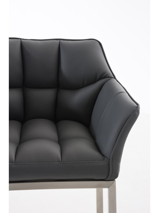 Barkruk Damaso E met 4-poots frame, grijs Barkruk Damaso E met 4-poots frame, grijs