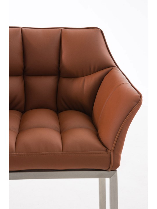 Barkruk Damaso E met 4-poots frame, lichtbruin