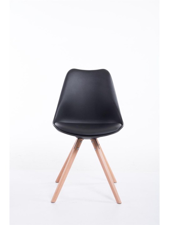 Toulouse Natura Ronde bezoekersstoel, zwart Toulouse Natura Ronde bezoekersstoel, zwart