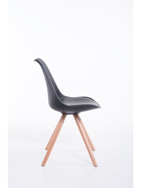 Toulouse Natura Ronde bezoekersstoel, zwart Toulouse Natura Ronde bezoekersstoel, zwart