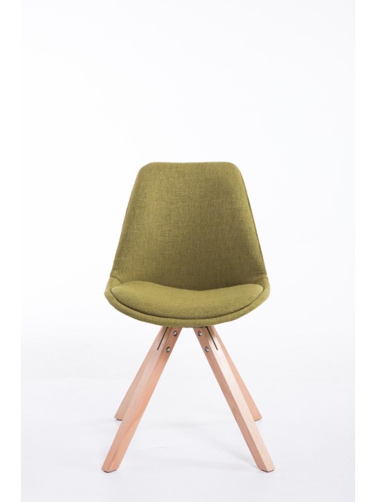 Bezoekersstoel Toulouse stof Natura Square, groen