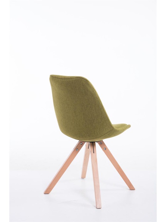 Bezoekersstoel Toulouse stof Natura Square, groen