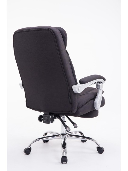 XL bureaustoel Troy stof, zwart