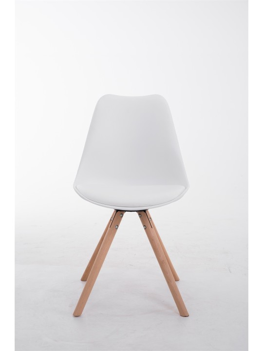 Toulouse Natura Ronde bezoekersstoel, wit Toulouse Natura Ronde bezoekersstoel, wit