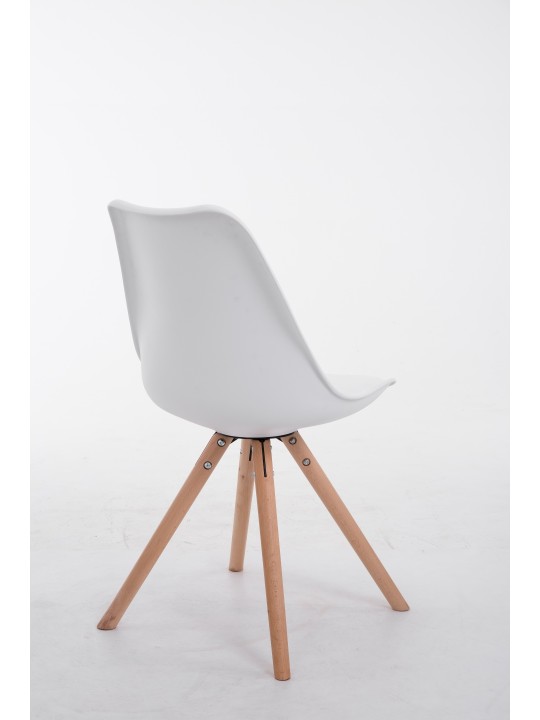 Toulouse Natura Ronde bezoekersstoel, wit Toulouse Natura Ronde bezoekersstoel, wit