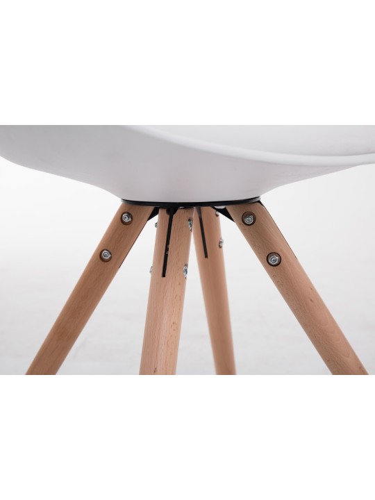 Toulouse Natura Ronde bezoekersstoel, wit Toulouse Natura Ronde bezoekersstoel, wit