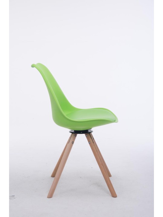 Troyes draaibare Natura ronde bezoekersstoel, groen Troyes draaibare Natura ronde bezoekersstoel, groen