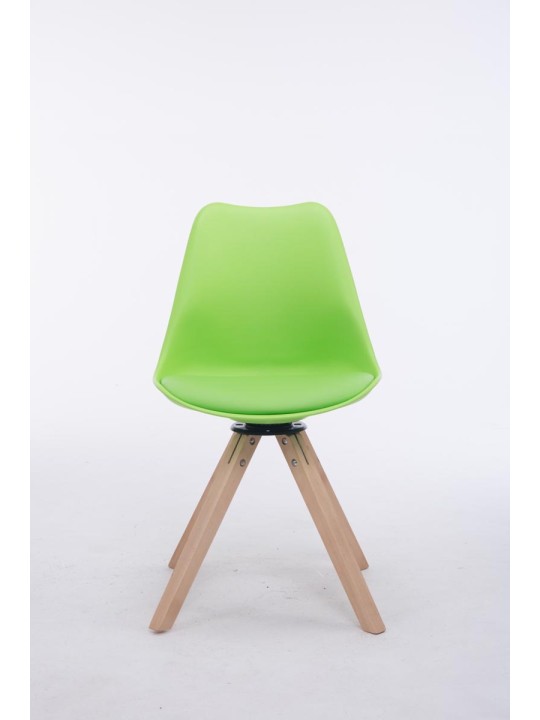 Troyes Draaibare bezoekersstoel Natura Vierkant, groen Troyes Draaibare bezoekersstoel Natura Vierkant, groen