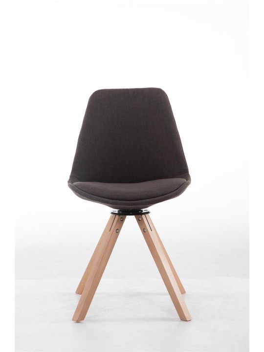 Troyes draaibare Natura stoffen vierkante bezoekersstoel, donkergrijs Troyes draaibare Natura stoffen vierkante bezoekersstoel, donkergrijs