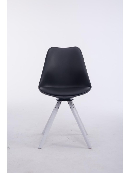 Troyes draaibare ronde bezoekersstoel, zwart Troyes draaibare ronde bezoekersstoel, zwart