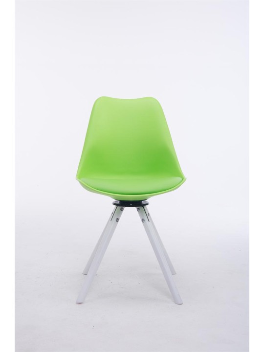 Troyes draaibare ronde bezoekersstoel, groen Troyes draaibare ronde bezoekersstoel, groen