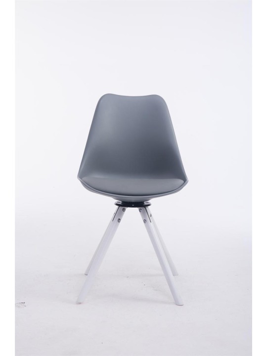 Troyes draaibare ronde bezoekersstoel, grijs Troyes draaibare ronde bezoekersstoel, grijs