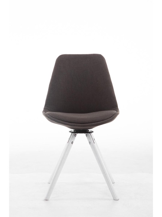 Bezoekersstoel Troyes Draaibaar Stof Rond, donkergrijs